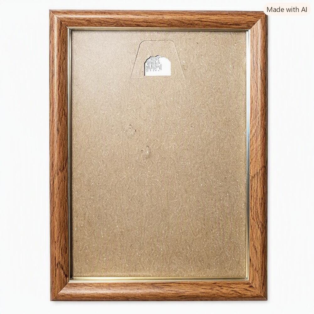 Vintage Wood and Gold Tone 4.5 X 6.5 Picture Frame farmhouse minimalist classic